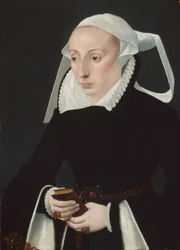 Ritratto di donna con libro di preghiere