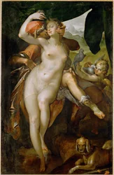 Venere e Adone, 1595 circa (dipinto su tela)