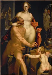 Venere nella fucina di Vulcano (dipinto su tela)