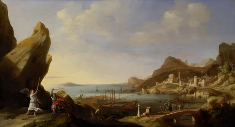 Paesaggio costiero con Balaam e l