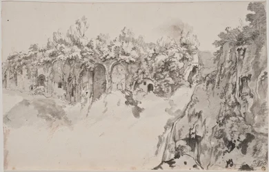 Ravina con grotte murate