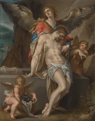 Il Corpo di Cristo sostenuto dagli angeli