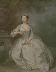 Una signora con un libro, c.1730-40