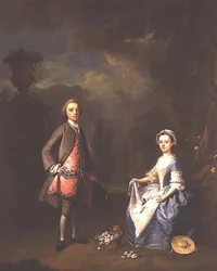 Edward Harley, 4° conte di Oxford, e sua sorella Sarah