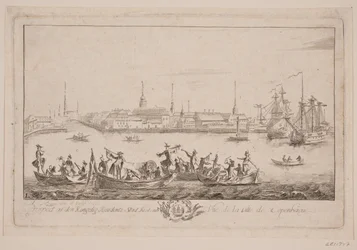 Prospetto di Slotsholmen visto dal lago