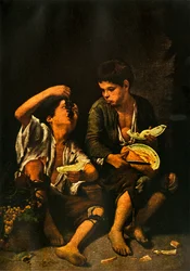 Ragazzi che mangiano frutta