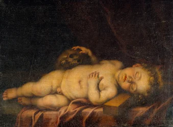 Bambino Gesù addormentato sulla croce