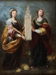 Rappresentazione delle sante Giusta e Rufina
