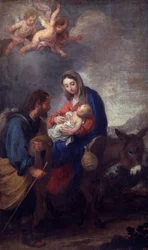 Riposo durante la fuga in Egitto