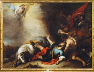 La conversione di San Paolo (dipinto su tela)
