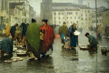 Giorno di astinenza, di Bartolomeo Teofilo Ismaele Bezzi (1851-1923)