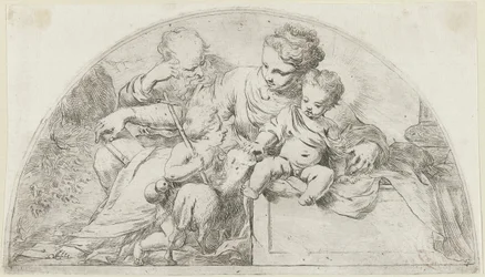 Sacra Famiglia con il giovane Giovanni Battista