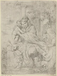 Sacra Famiglia con il giovane Giovanni Battista