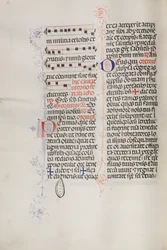 Missale: Fol. 112v: contiene della musica come parte della liturgia della Domenica delle Palme, 1469