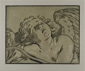 Busto di Cupido addormentato
