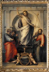 Cristo risorge tra gli evangelisti