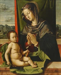 La Vergine che adora il Bambino