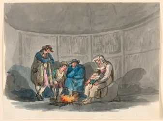 Disegno, Una famiglia di pastori di notte, 1807-08