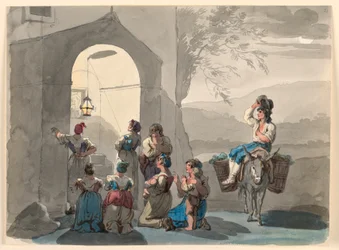 Disegno, Ave Maria a Tivoli, 1807-08