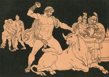 Entello che uccide il toro