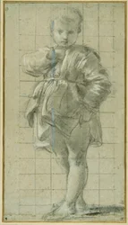 Un ragazzo in piedi