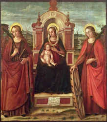 Madonna col Bambino in trono con Santa Caterina d
