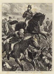 Il Principe di Galles nel campo di caccia