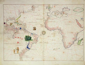 Il Nuovo Mondo, da un Atlante del Mondo in 33 Mappe, Venezia, 1 settembre 1553