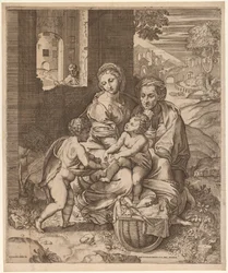 La Sacra Famiglia (La Perla) (dopo Raffaello)