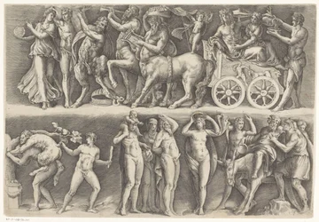 Rilievo antico con Bacco e Arianna