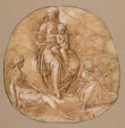 La Vergine e il Bambino con Santa Caterina d