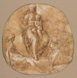 Vergine e Bambino con Santa Caterina d