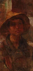 Croato: Mladic con un cappello di paglia