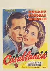 Poster belga che pubblicizza il film "Casablanca"