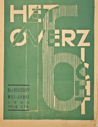 Copertina per un numero del 1923 della rivista "Het Overzicht", 1923