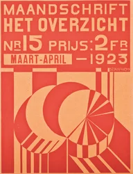 Copertina per il numero di marzo-aprile 1923 della rivista "Het Overzicht", 1923