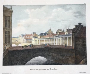 Marché aux poissons de Bruxelles, c.1895