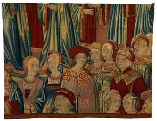 Frammento di arazzo, Comtiers, realizzato a Bruxelles, Belgio, c.1520