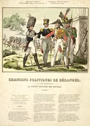 La Santa Alleanza delle Nazioni, da Chansons Politiques de Beranger, 1815-1818