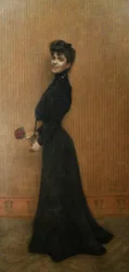La signora con la rosa