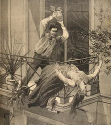 Una madre uccisa dal figlio, da «Le Petit Parisien», 20 settembre 1891