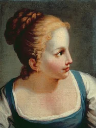 Testa di una giovane ragazza