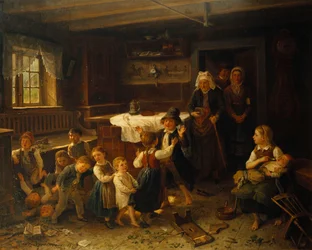 Bambini che Giocano in un Interno, 1873