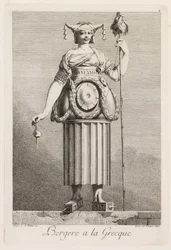 Mascherata alla Greca: Bergère alla Greca, Tavola 4, 1771