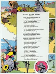 Il lupo diventato pastore, illustrazione da 