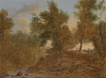 Paesaggio a Wick, Gloucestershire, sotto le rocce