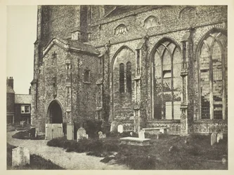 Lato sud della chiesa di Cromer, c. 1850