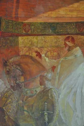 Ingresso di Papa Urbano II a Tolosa, 1900 circa (affresco)