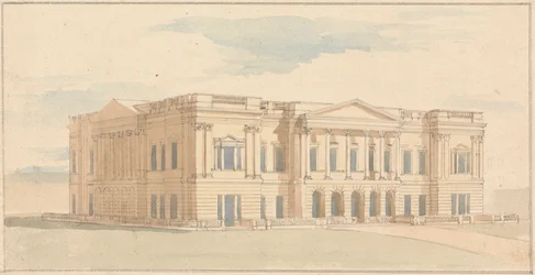 York House, Londra: Vista Prospettica del Fronte Ovest