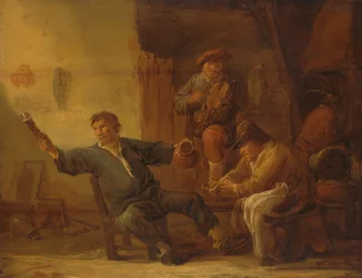 Interno di una capanna contadina